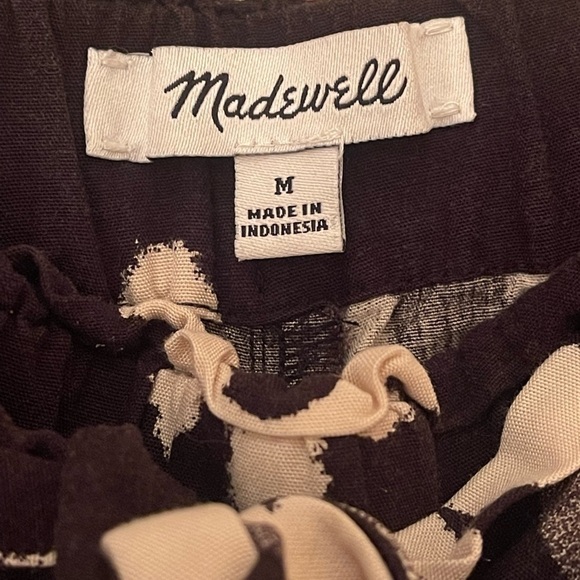 Madewell Drapey Pull-On Shorts in Ikat Floral women’s size medium - Picture 7 of 10